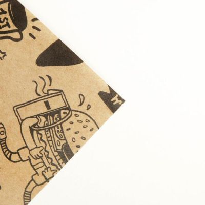 Бумага упаковочная крафтовая «Что-то очень крутое», 70 × 100 см