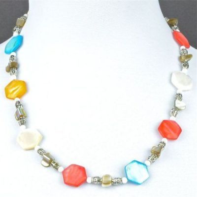 Бусы Перламутр, кахолонг "Лагуна" арт. ГРУ-1541