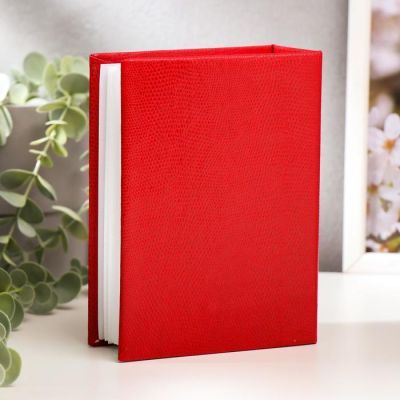 Фотоальбом "Делюкс" на 100 фото 10х15 см, 12,5х5х17 см. красный, ПП карм.