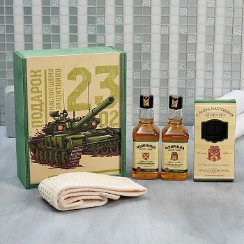 Набор «Танк» гель для душа, шампунь виски, мыло, мочалка