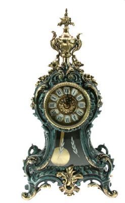 Часы каминные с маятником №304, бронза (50 х 26 х 15 см)