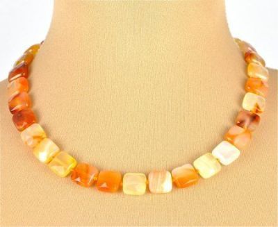 Бусы Сердолик "Крит" арт. НСР-16(12-12)-48-1