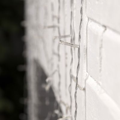 Гирлянда «Бахрома-арка» 1 × 1 м, IP20, прозрачная нить, 126 LED, свечение мульти, 8 режимов, 220 В