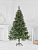 Искусственная ёлка с натуральными шишками и немного инея на кончиках веточек №21 (ПВХ, 210 см)