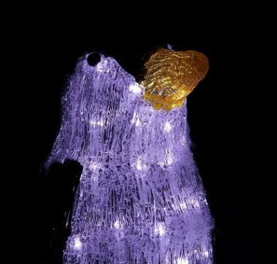 Фигура акрил. "Пингвин с черными крыльями" (15,5 × 20 × 41 см.)