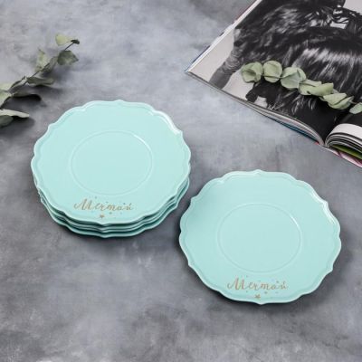 Набор тарелок «Мечтай», 20 см, голубые, 6 шт