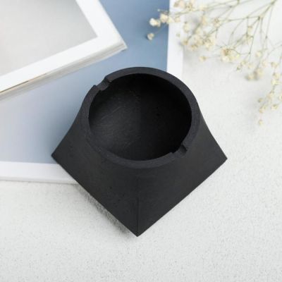 Пепельница "Моно",черная, бетон 11,4*7,1