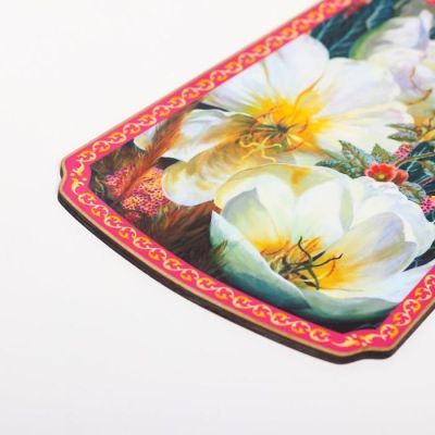 Доска разделочная "Дорогой дочке!", дерево, лакированная, 17,5х37 см