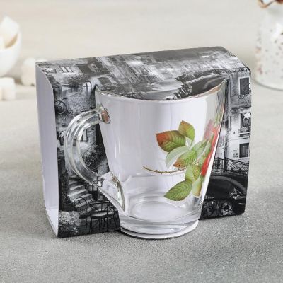 Кружка «Алая роза», 250 мл, в подарочной упаковке