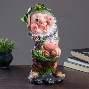 Копилка "Гном-лесовик" 15х18х39см