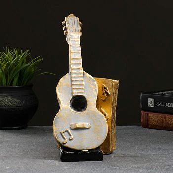 Копилка  "Гитара" серебро