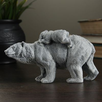 Сувенир "Медведица с медвежонком идет" 7,5см