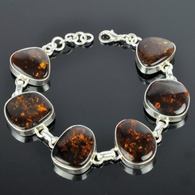 Браслет Янтарь "Осеннее танго" арт.ЯК-615