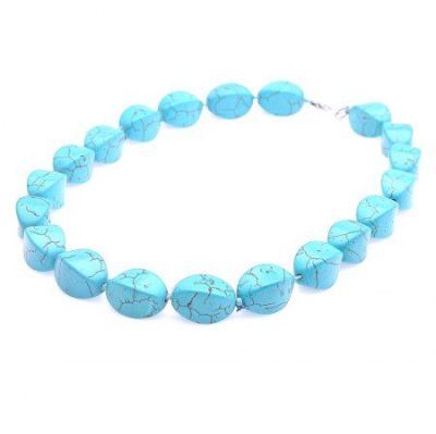 Бусы прес.Бирюза "Борнео" арт.ПБР-19(12-20)-48-3