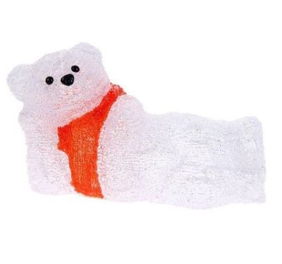 Фигура акрил. "Мишка лежебока" (32х16х19,5 см.)