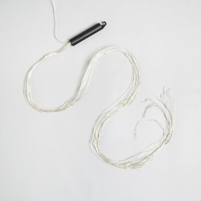 Гирлянда «Конский хвост» 10 нитей по 1 м, IP20, серебристая нить, 100 LED, свечение белое, 8 режимов, 12 В