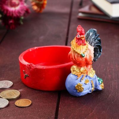 Монетница "Огненный петушок", 7.5х12 см
