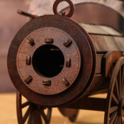 Мини-бар деревянный "Пушка", 30 см (разборная модель)