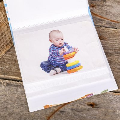 Фотоальбом на 40 фото 10х15 см "Совушка/Слонёнок" в коробке МИКС 17х14х5 см