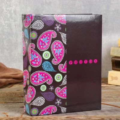 Фотоальбом BRAUBERG на 200 фотографий 10х15 см "Пейсли"