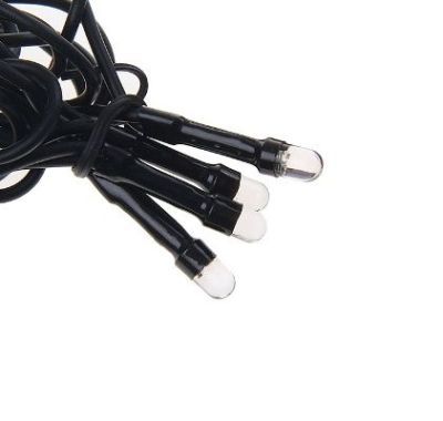 Гирлянда уличная "Бахрома" (Ш:4 м, В:0,6 м, нить темная, моргает)