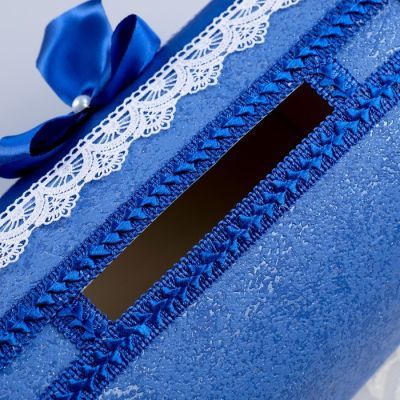 Коробка для денег №1, синяя, разборная