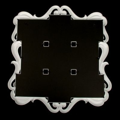 Фоторамка пластик на 9 фото 10х15 см "Ренессанс" белая 55,5х53 см