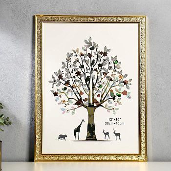 Фоторамка пластик 30х40 см "Структура" золото 44х34 см