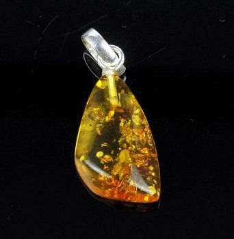 Кулон Янтарь "Золотой дождь" арт.ЯК-048