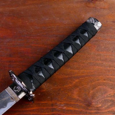 Сув. изделие катаны 3в1 на подставке, ножны дерево, черные глянец 54/81/100см