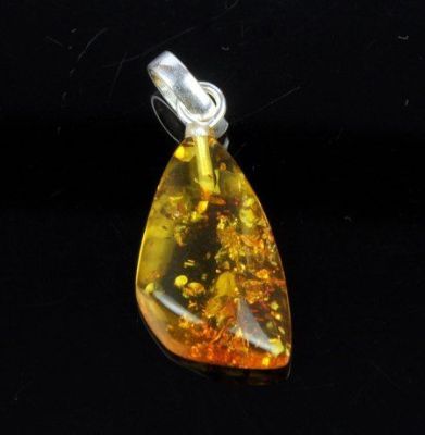 Кулон Янтарь "Золотой дождь" арт.ЯК-048