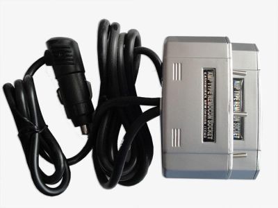 Автомобильный переходник-разветвитель на 3 устройства со шнуром для прикуривателя