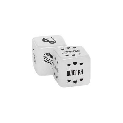 Кубики для двоих «50 оттенков страсти» (действия, аксессуар), 2 неоновых кубика, 18+