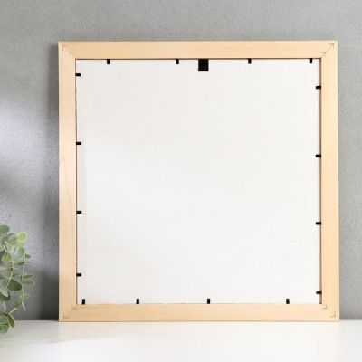 Фоторамка дерево "Мишка- путешественник" 35х35 см, ясень