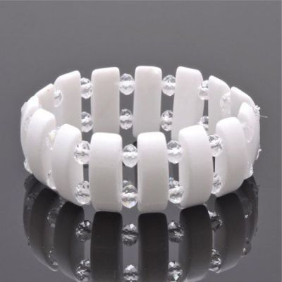 Браслет Кахолонг, хрусталь "Марли" арт. бП1760