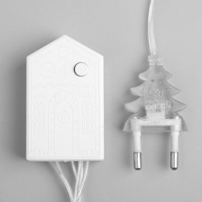 Гирлянда «Нить» 10 м, IP20, прозрачная нить, 100 LED, свечение белое, 8 режимов, 220 В