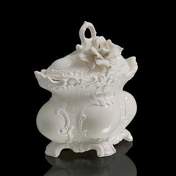 Шкатулка White Rose, белая, 16 × 16 × 10 см