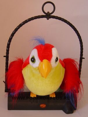 Попугай говорящий (малый, высота 21см)