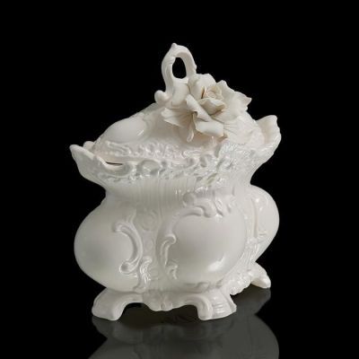 Шкатулка White Rose, белая, 16 × 16 × 10 см