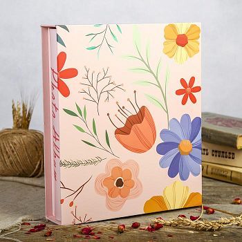 Фотоальбом на 200 фото 13х18 см "Полянка" в коробке 30х26х6 см