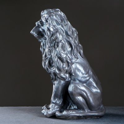 Копилка "Лев" серебро 40х25х50см