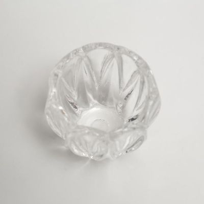 Подсвечник стекло на 1 свечу "Бутон тюльпана" прозрачный 6х7,3х7,3 см