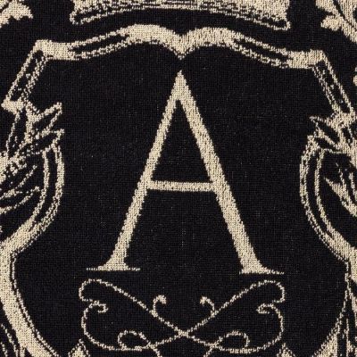 Полотенце именное махровое Этель "Андрей" чёрный, 50х90см, 100% хлопок, 420гр/м2