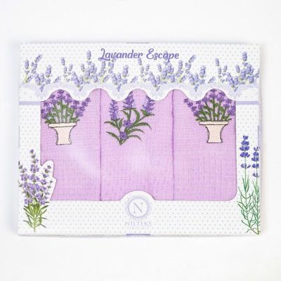 Набор вафельных полотенец 40х60 см LAVANTA-174, 3 шт