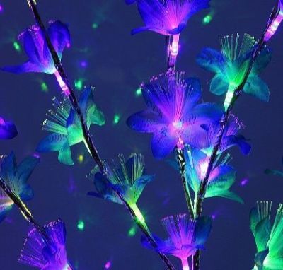 Светодиодный куст "Лилия синяя" улич. (1,5 м.)