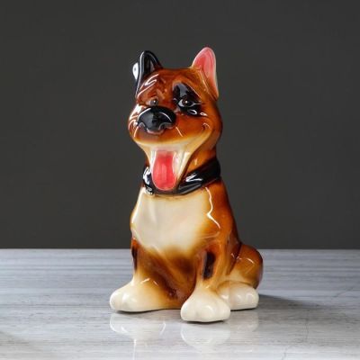 Копилка "Пит", глазурь, коричневый цвет, 36 см