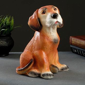 Копилка "Собака Пойнтер" микс 15х24см