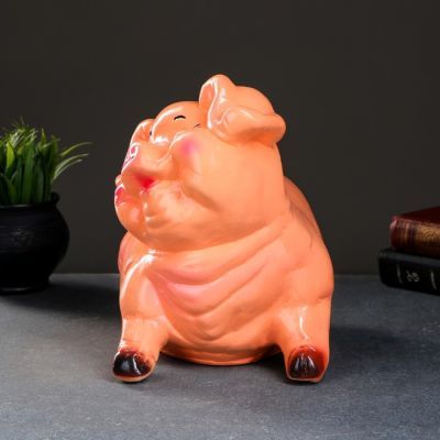 Копилка "Свинка" микс 26см