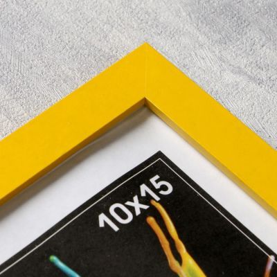 Фоторамка МДФ 10х15 см, №6, ширина 18 мм, толщина 12 мм, желтый