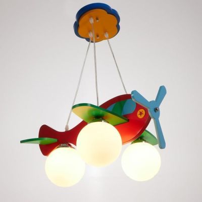 Люстра 6080 "Самолетик" E27 3х60Вт 50х46х90 см